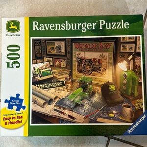 Ravensberger 500 piece puzzle- John Deere Work Desk, large format